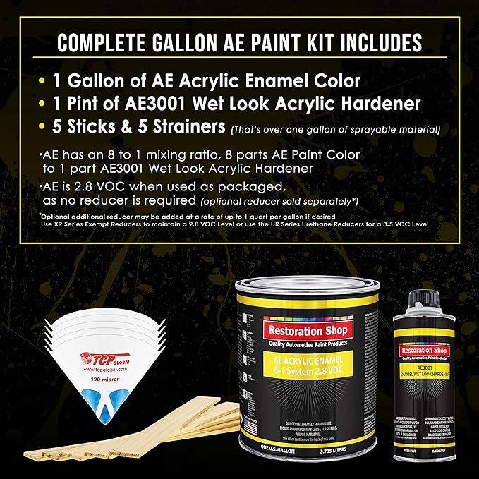 Championship White Acrylic Enamel Auto Paint