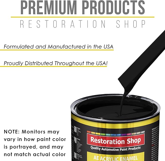 Jet Black (Gloss) Acrylic Enamel Auto Paint